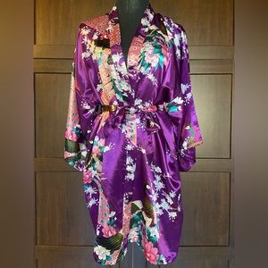 Beautiful Silky Purple Robe